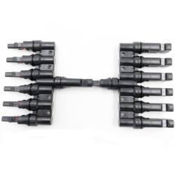 MC4 Cabang 6 (6-IN to 1-OUT) 6T T-Type 1000V Max 50A Solar Panel Surya